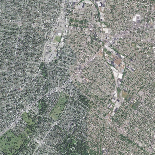 Aerial imagery of Long School, MO