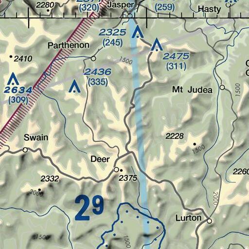 FAA VFR chart of Cross Road School, AR
