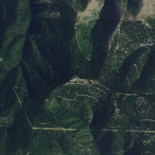 Aerial imagery of Blue Mountain, MT