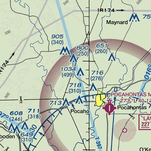 FAA VFR chart of Fivemile Spring, AR