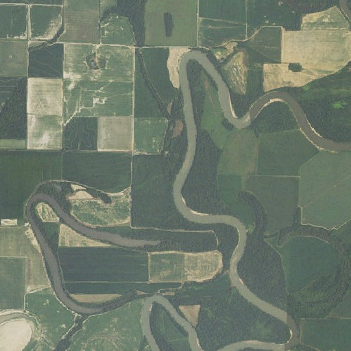 Aerial imagery of Flat Creek, AR