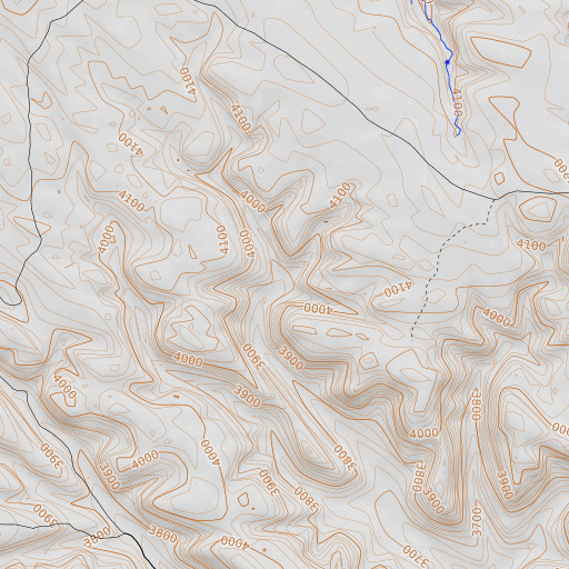 OpenTopoMap map of Canyon Spring, MT