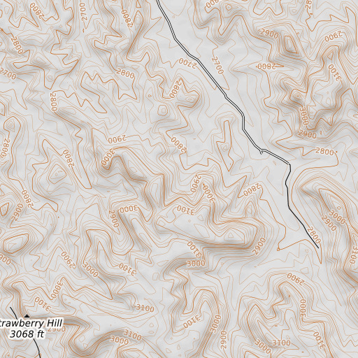 OpenTopoMap map of Drennin Spring, MT