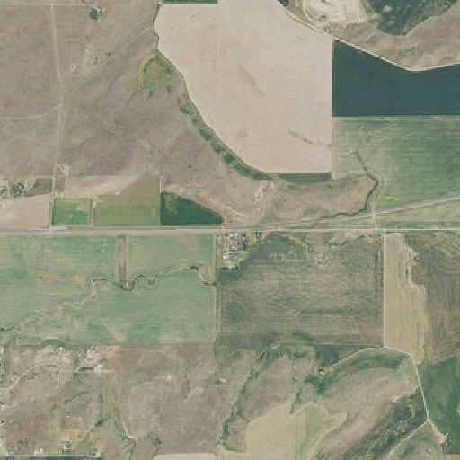 Aerial imagery of Fields, MT