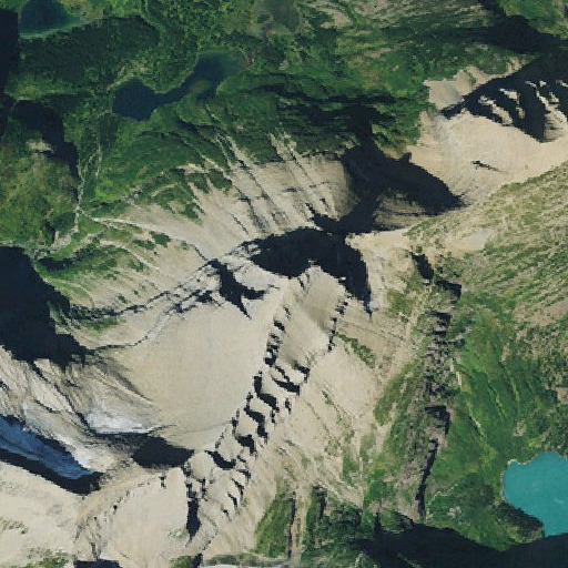 Aerial imagery of Mount Grinnell, MT