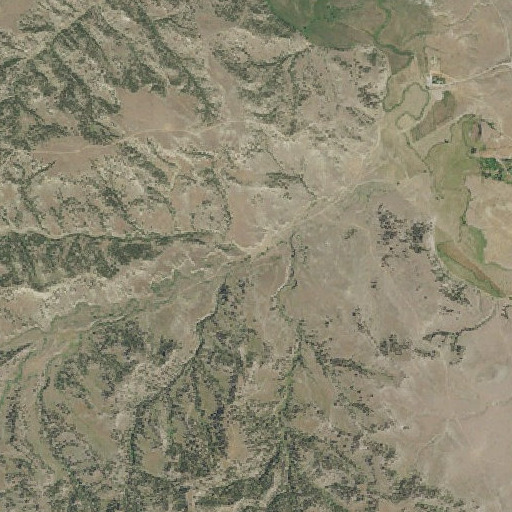 Aerial imagery of Haystack Coulee, MT