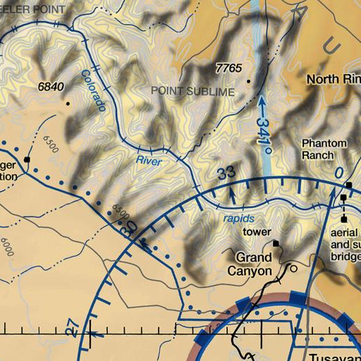 FAA VFR chart of Marsh Butte, AZ