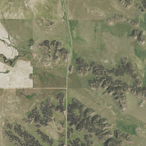 Aerial imagery of Johnson Creek, MT