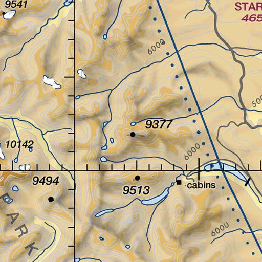 FAA VFR chart of Red Mountain, MT