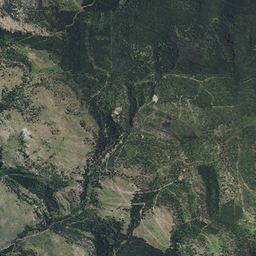 Aerial imagery of Relyea Mine, MT