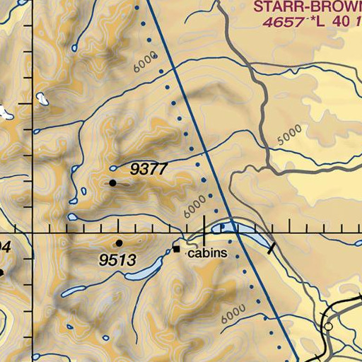 FAA VFR chart of Spot Mountain, MT