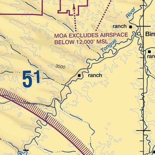 FAA VFR chart of Spring Creek, MT