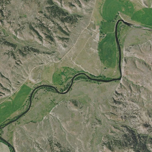 Aerial imagery of Spring Creek, MT