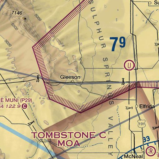 FAA VFR chart of Maud Hill, AZ