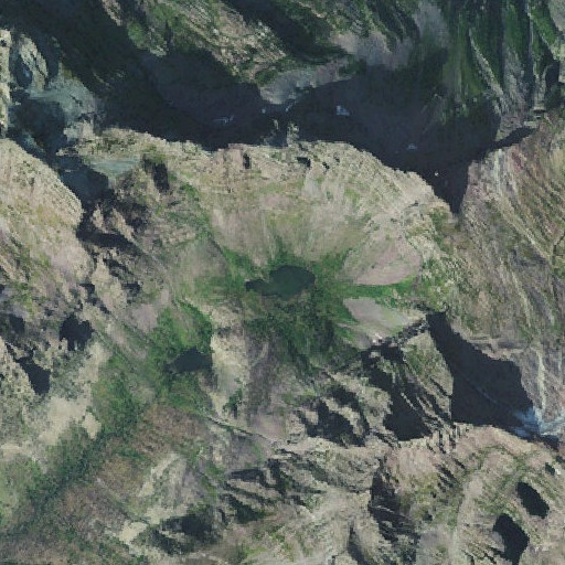 Aerial imagery of Upper Snyder Lake, MT
