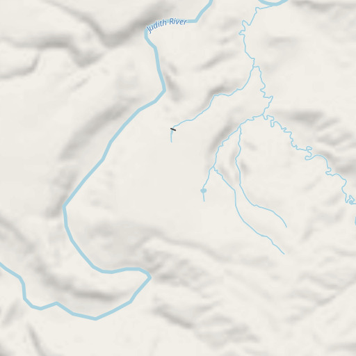 OpenStreetMap map of Whitaker Flat, MT
