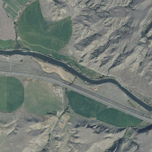 Aerial imagery of Work Creek, MT