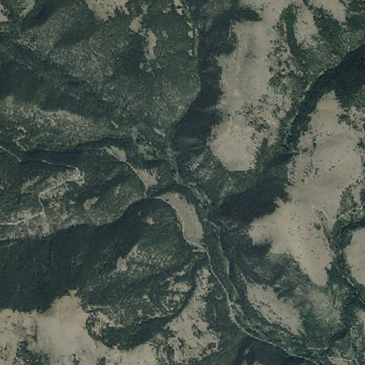 Aerial imagery of Bear Gulch, MT
