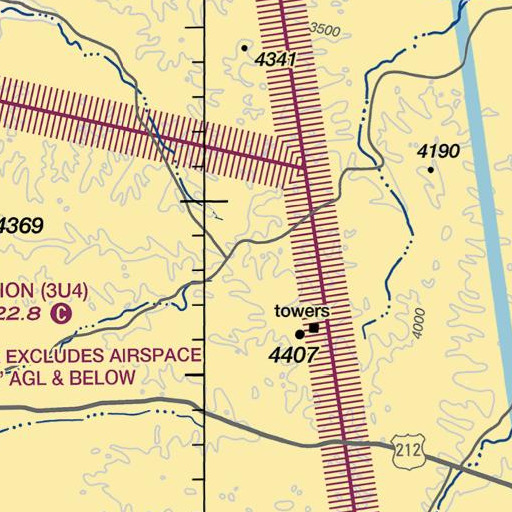 FAA VFR chart of Bidwell Spring, MT