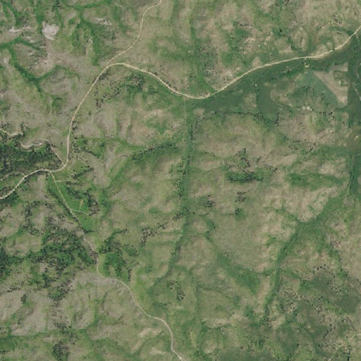 Aerial imagery of Bidwell Spring, MT
