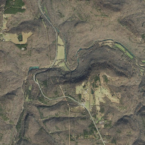 Aerial imagery of Peyton Creek, AR