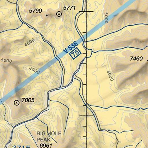 FAA VFR chart of Big Spring, MT