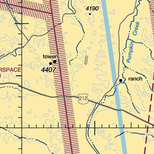 FAA VFR chart of Cain Spring, MT