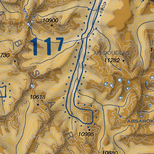 FAA VFR chart of East Fork Boulder River, MT