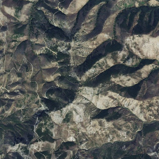 Aerial imagery of Ellis Mountain, MT