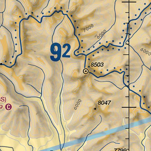 FAA VFR chart of Fenn Mountain, MT