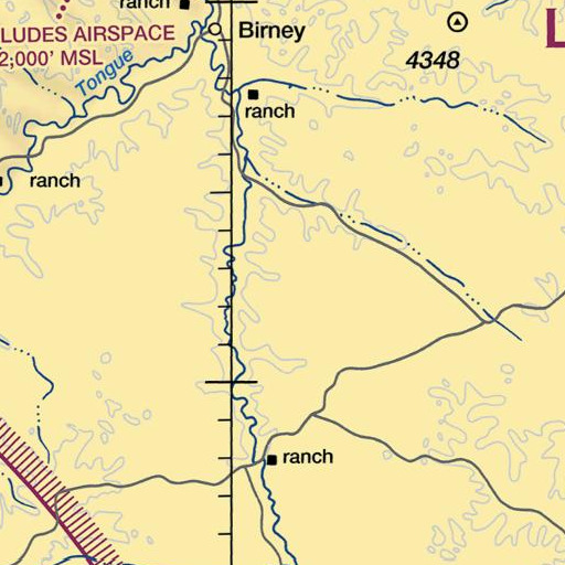FAA VFR chart of Hay Gulch Spring, MT