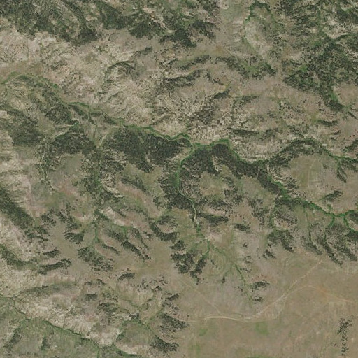 Aerial imagery of Hay Gulch Spring, MT
