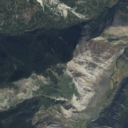 Aerial imagery of Lion Mountain, MT
