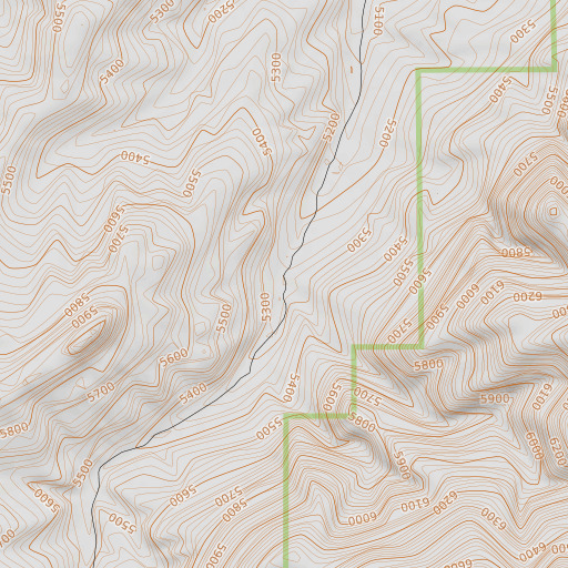 OpenTopoMap map of Lost Creek, MT