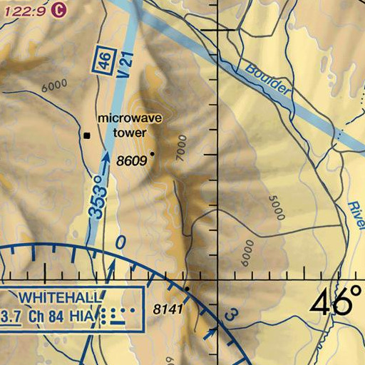 FAA VFR chart of Maggot Spring, MT