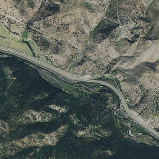 Aerial imagery of Marcella Creek, MT
