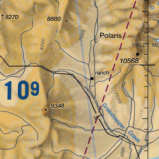 FAA VFR chart of Middle Creek, MT
