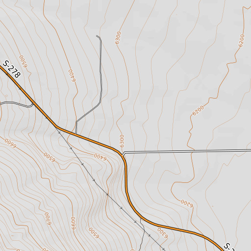 OpenTopoMap map of Middle Creek, MT