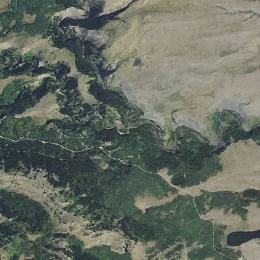Aerial imagery of Midvale Creek, MT