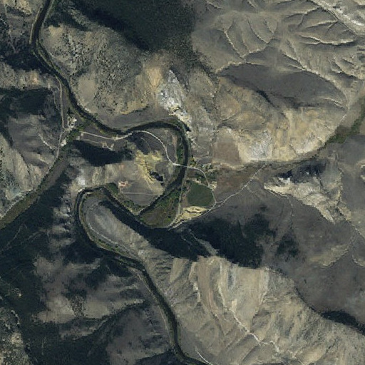 Aerial imagery of Moose Creek, MT