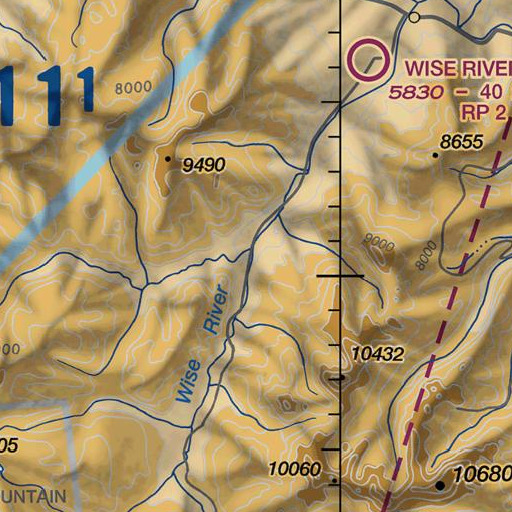 FAA VFR chart of Needle Rock, MT