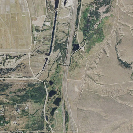 Aerial imagery of Perdee Creek, MT