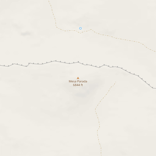 OpenStreetMap map of Mesa Parada, AZ