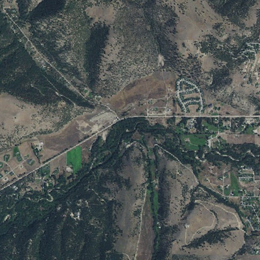 Aerial imagery of Sleeman Creek, MT