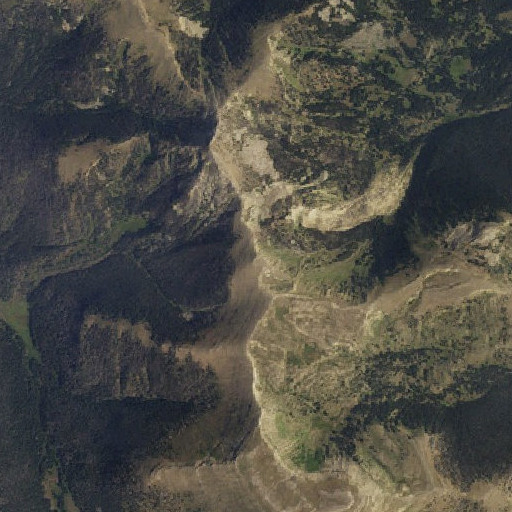 Aerial imagery of Snowcrest Range, MT
