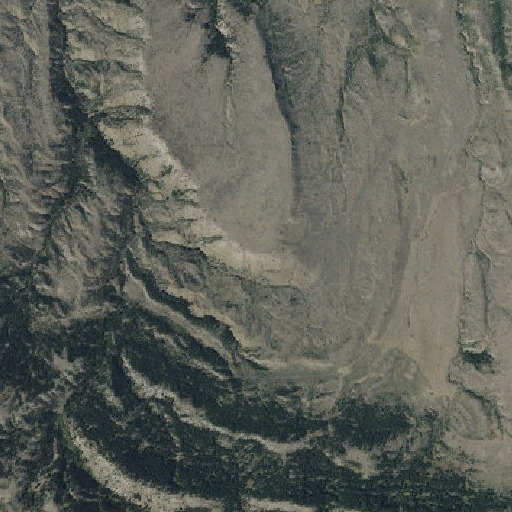 Aerial imagery of Table Mountain, MT