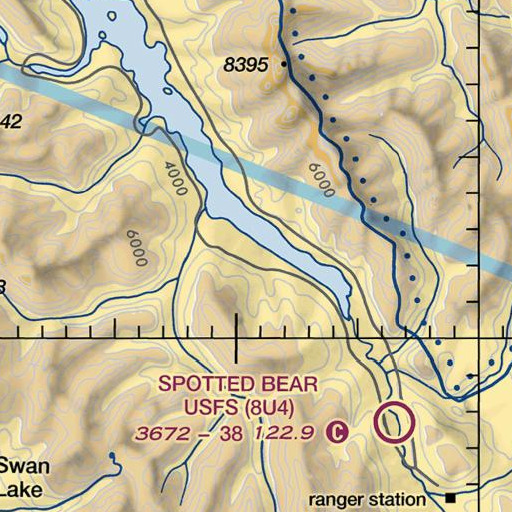 FAA VFR chart of Taylor Creek, MT