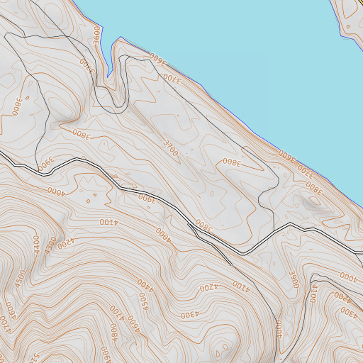 OpenTopoMap map of Taylor Creek, MT