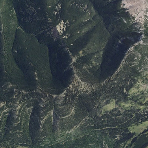 Aerial imagery of Taylor Peak, MT