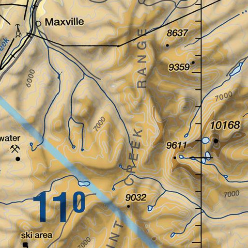 FAA VFR chart of Flint Creek Range, MT